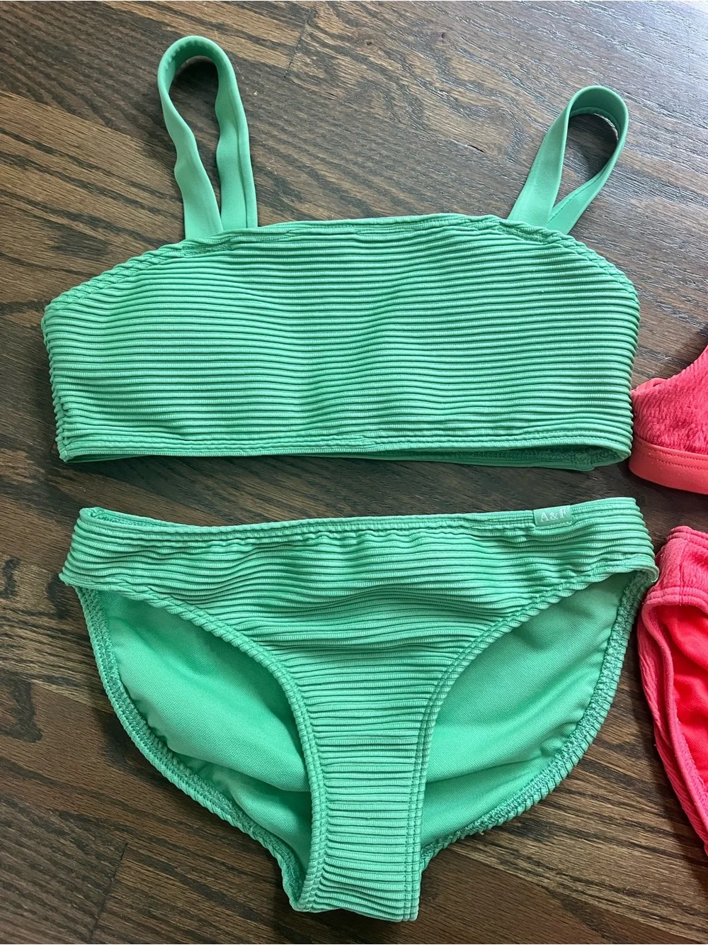 abercrombie kids Mint Green and Coral Bikini Sets
